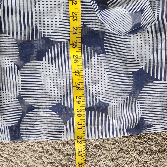 Damee Inc. Blue and White Circle Patterned Sheer Jacket - Picture 13 of 13